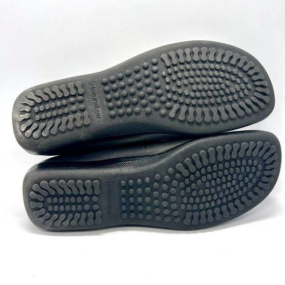 NATURALIZER Slip-On Leather Loafers-Comfort Walking Flats-Olive Green-Wo… - Picture 6 of 8